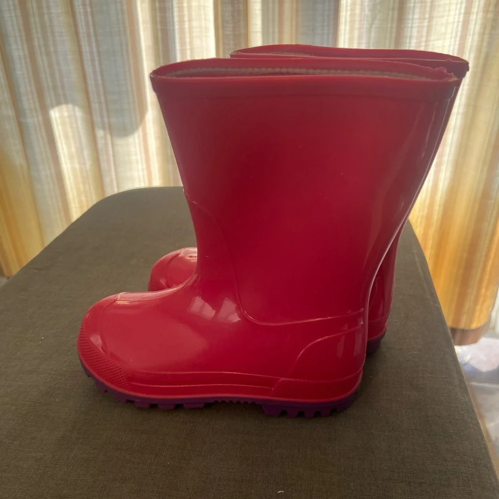 Girls Pink Rain Boots size 7/8